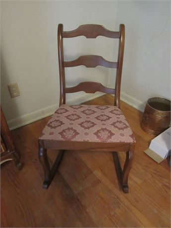 Vintage Statesville Ladderback Rocking Chair