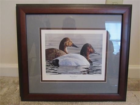 Gregory Clair Duck Print: "Royal Portrait", Framed Numbered/Signed