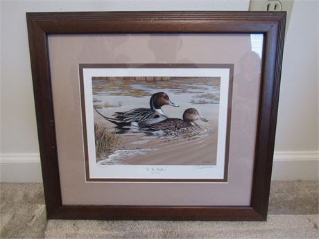 Tim Donovan Print: "In the Shallows", Framed Numbered/Signed