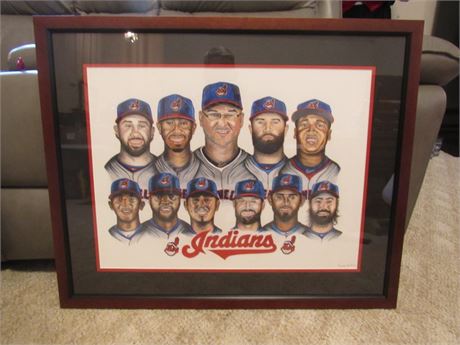 Cleveland Indians by Aaron Griffin, Framed