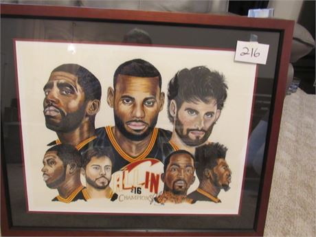 Cleveland Cavaliers 216 All In Champions, Young Double Signed