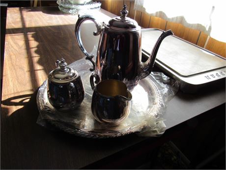 Vintage Rogers Silver Plate Tea Set
