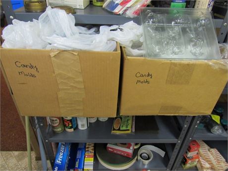 Two Boxes of Plastic Candy Molds