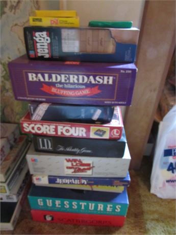 Board Game Lot: Balderdash Jeopardy