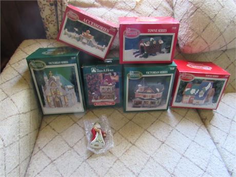 Christmas Ornament Lot: Dickens Collectibles