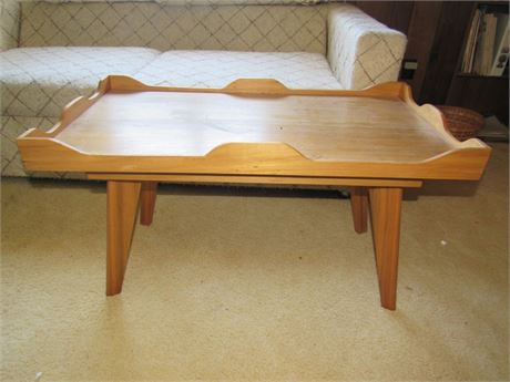 Small Vintage Wood MCM Coffee Table