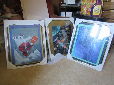 Framed Star Wars & Coca Cola Puzzles, new