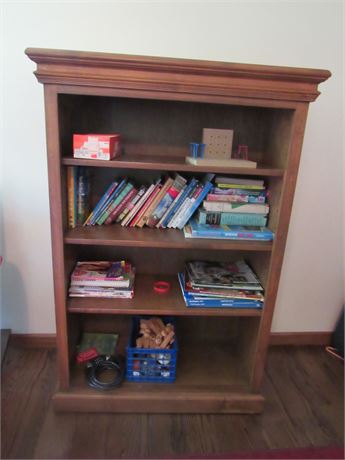 Nice Solid Bookcase. Contents Not Included