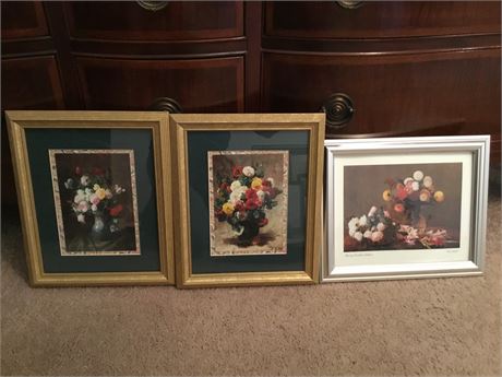 Assortment of Framed Wall Art Including by Henry Fantin-Latour