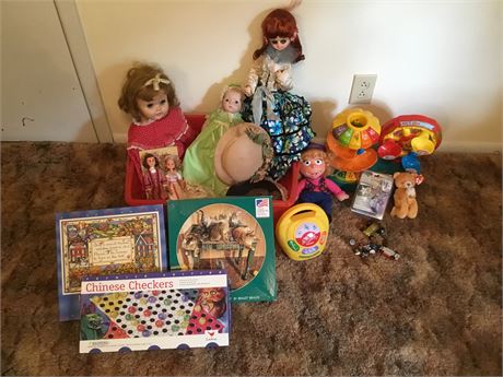Vintage Dolls, Kid's Toy, Puzzles, and More