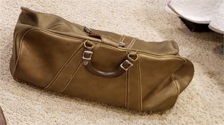 Vintage Leather Duffel Bag