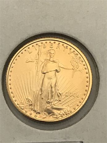 2006 United States $5 Gold Eagle 1/10 OZT .999 Gold