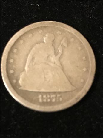 1875-s United States 20 Cents Coin